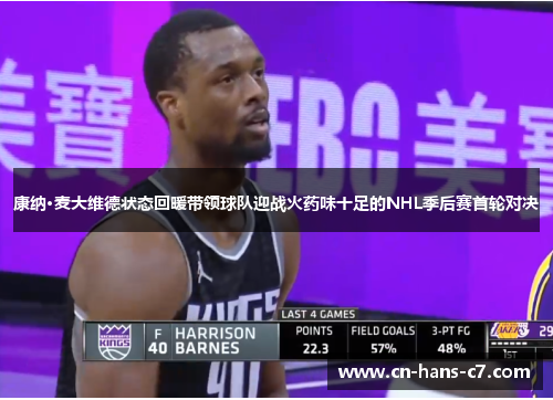 康纳·麦大维德状态回暖带领球队迎战火药味十足的NHL季后赛首轮对决
