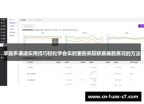 掌握多渠道实用技巧轻松学会实时更新英超联赛最新赛况的方法