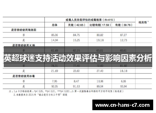 英超球迷支持活动效果评估与影响因素分析