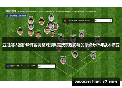 亚冠淘汰赛阶段阵容调整对球队竞技表现影响的系统分析与战术演变 亚冠淘汰赛阶段阵容调整对球队竞技表现影响的系统分析与战术演变